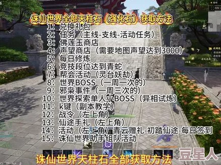 《诛仙世界》天柱石高效获取全攻略，惊喜消息：最新活动助力玩家轻松收集！